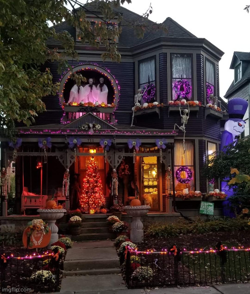 sweet digs | image tagged in haunted halloween house | made w/ Imgflip meme maker