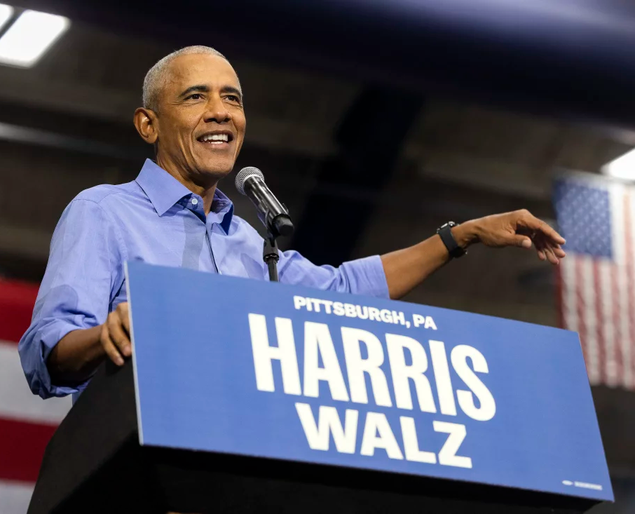 Barack Obama Harris-Walz Blank Meme Template