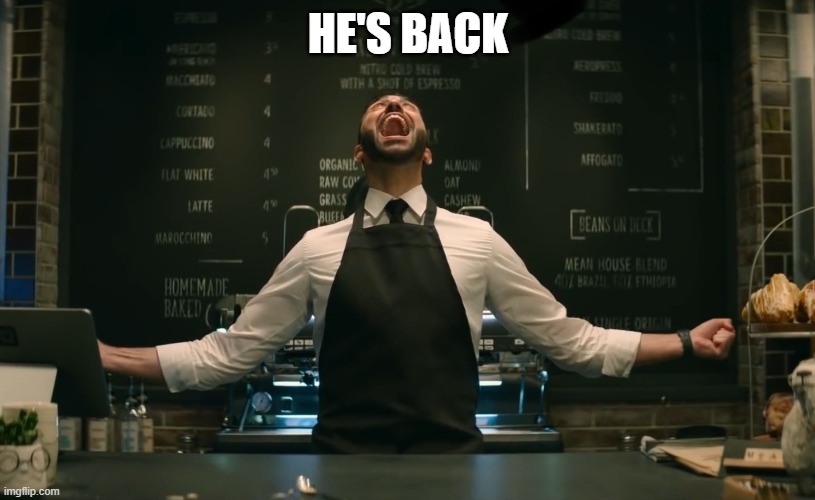 Sonic 2 He’s Back | HE'S BACK | image tagged in sonic 2 he s back | made w/ Imgflip meme maker