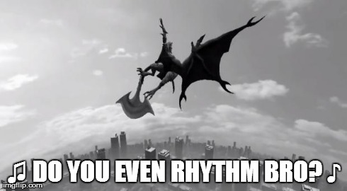 â™« DO YOU EVEN RHYTHM BRO? â™ª | image tagged in mikafail | made w/ Imgflip meme maker