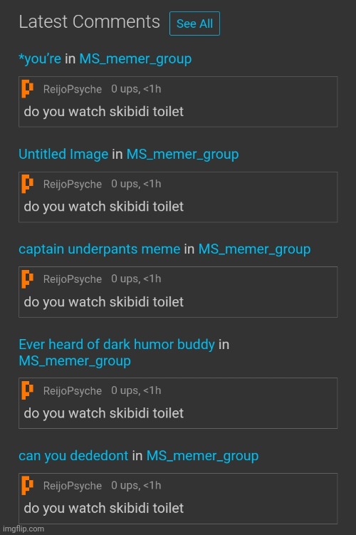 image tagged in skibidi toilet,comments | made w/ Imgflip meme maker