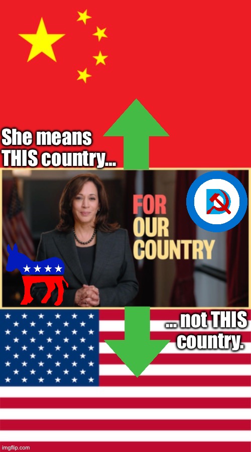She means THIS country…; … not THIS country. | made w/ Imgflip meme maker