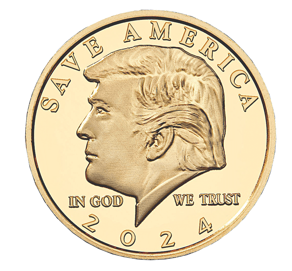 TRUMP GOLD SAVES AMERICA Blank Meme Template