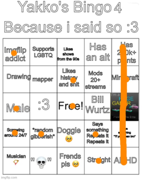 Yakko's bingo V4 | image tagged in yakko's bingo v4 | made w/ Imgflip meme maker