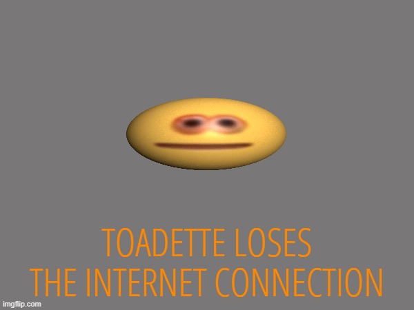 TOADETTE LOSES THE INTERNET CONNECTION | made w/ Imgflip meme maker