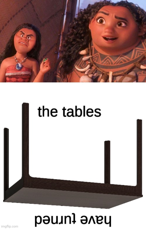 Cursed Moana and Maui | image tagged in the tables have turned,moana,maui,cursed image,memes,cursed | made w/ Imgflip meme maker