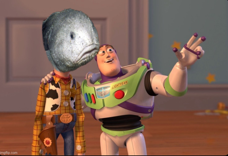 X, X Everywhere (UnderwaterBlobfish) Blank Meme Template