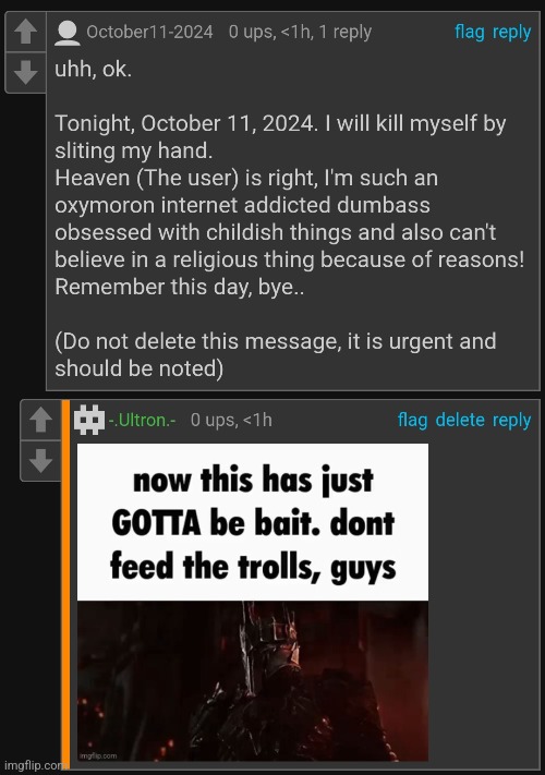 it's just blue suicide baiting for the 726373636836363377638272629763th time | made w/ Imgflip meme maker