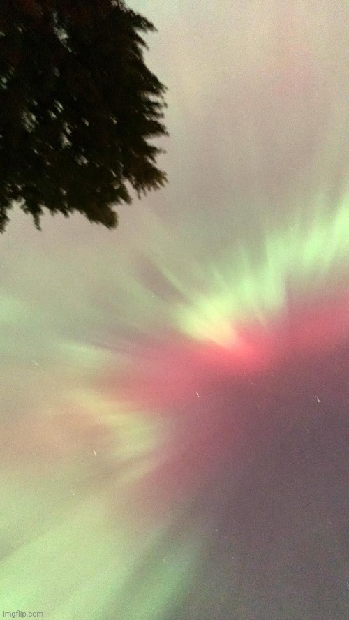 Picture of the northern lights my friend got :D | made w/ Imgflip meme maker