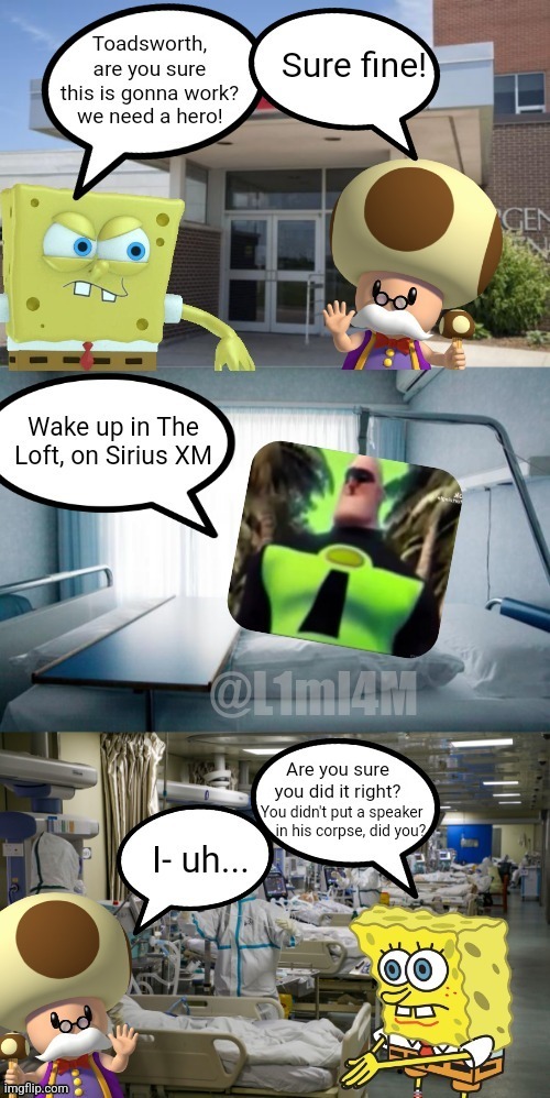 image tagged in spongebob,incredible gassy,sirius xm | made w/ Imgflip meme maker