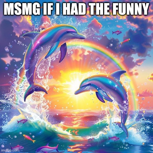 Dolphin Symphony | MSMG IF I HAD THE FUNNY | image tagged in dolphin symphony | made w/ Imgflip meme maker