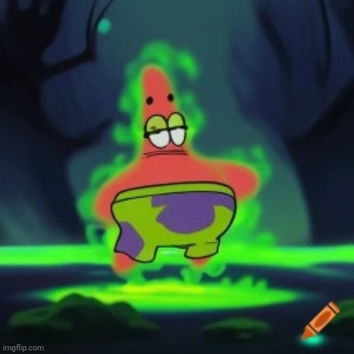 I asked an AI to make Patrick star as omniman and I ended up getting Patrick as incredible gassy | image tagged in gasrick star | made w/ Imgflip meme maker