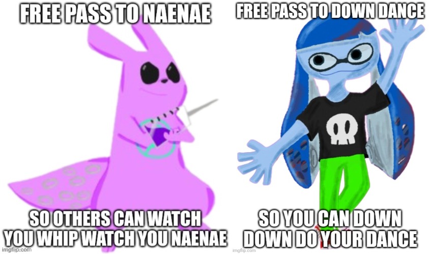 Totally not a somewhat niche reference to kidz bop | image tagged in naenae pass,down dance pass | made w/ Imgflip meme maker