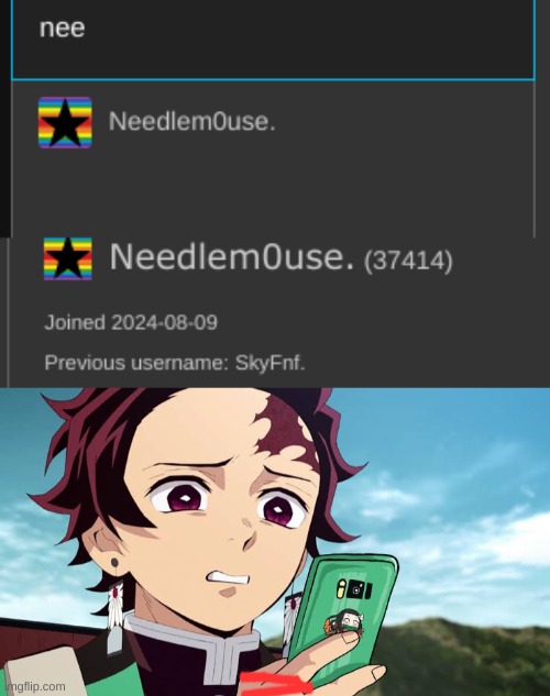 why | image tagged in tanjiro disgust | made w/ Imgflip meme maker
