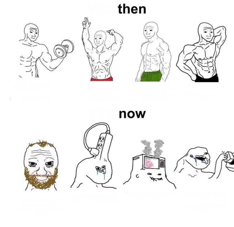 Then vs Now Blank Meme Template