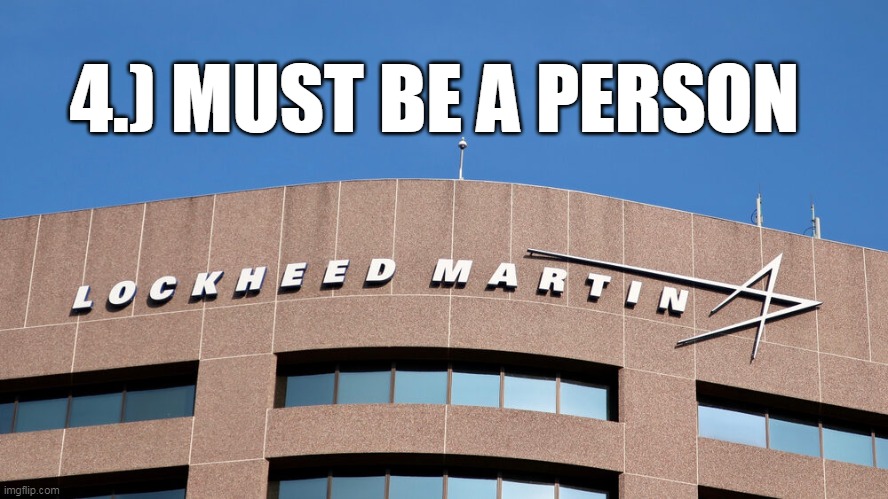 4.) MUST BE A PERSON | made w/ Imgflip meme maker