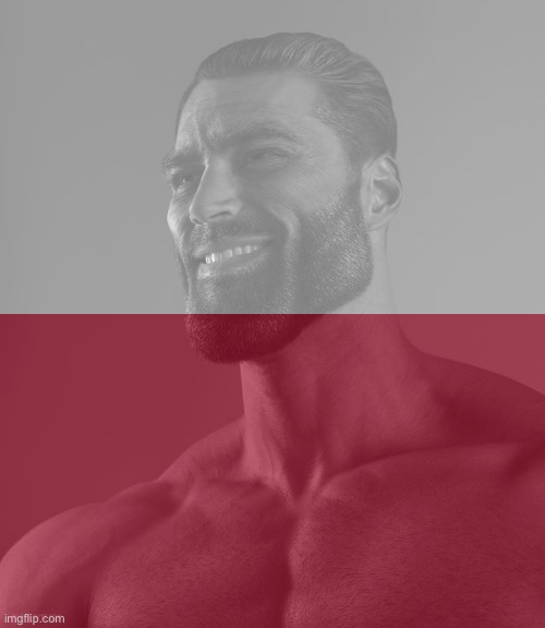 Gigachad poland Blank Meme Template