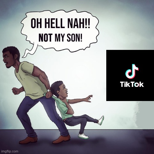 Oh hell nah not my son | image tagged in oh hell nah not my son | made w/ Imgflip meme maker