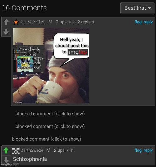 That's a lot of comments gone | made w/ Imgflip meme maker