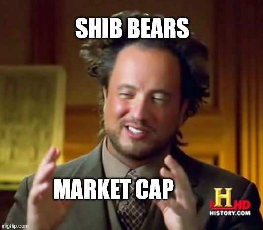 Ancient Aliens | SHIB BEARS; MARKET CAP | image tagged in memes,ancient aliens | made w/ Imgflip meme maker