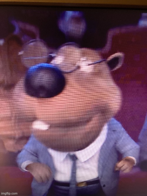 High Quality stupid nerdy beaver Blank Meme Template