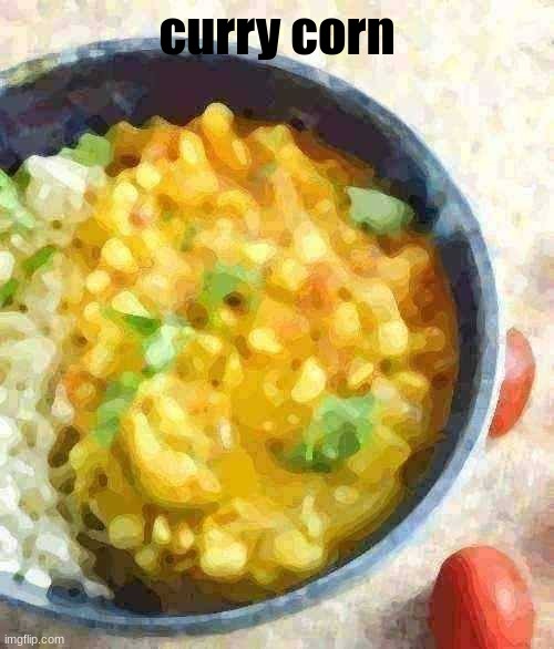 Curry corn Blank Meme Template