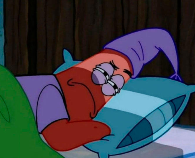 angry bed patrick Blank Meme Template