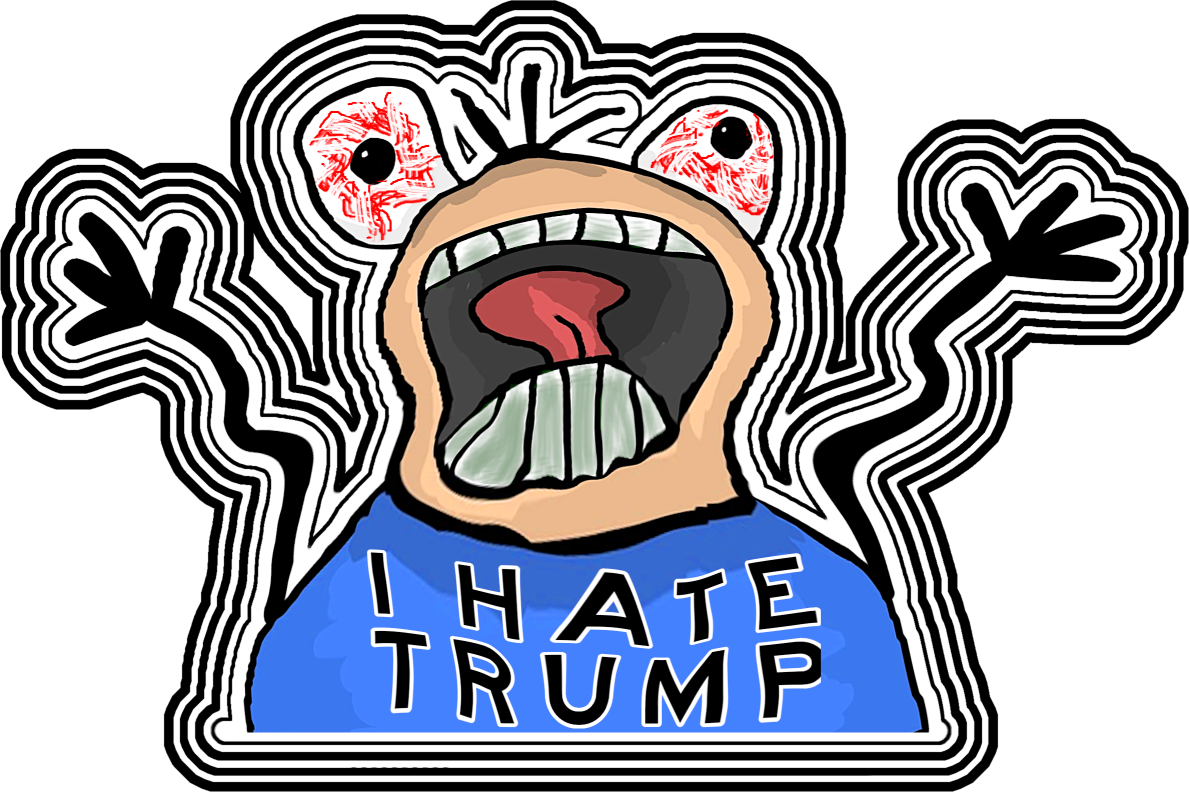 High Quality HATE TRUMP BADGE Blank Meme Template