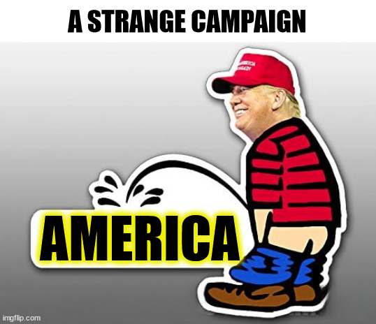 Don't you get tired of Trump putting our country down? If he hates America that much, he should run for president somewhere else | A STRANGE CAMPAIGN; AMERICA | image tagged in dirty,filthy,low,trump,campaign,traitor | made w/ Imgflip meme maker