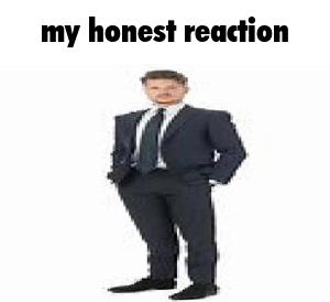 my honest reaction Blank Meme Template