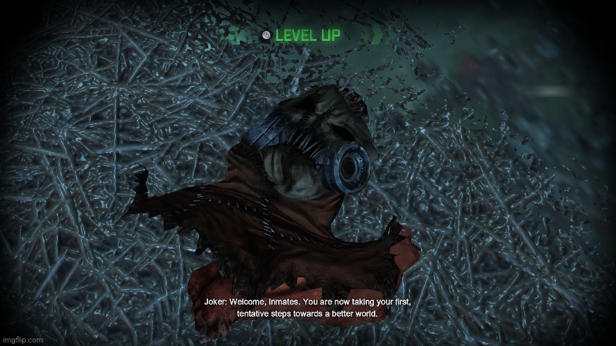 Oh hey it's Scarecrow's mask I hope this doesn't have a long-lasting effect in the Arkham series | made w/ Imgflip meme maker