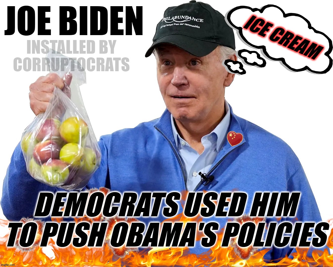 CORRUPTOCRAT INSTALLATION | image tagged in biden,abused,democrats,obama,elder abuse,corruptocrats | made w/ Imgflip meme maker