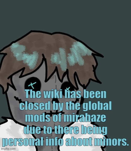 OsDe plush (thanks Disco) | The wiki has been closed by the global mods of mirahaze due to there being personal info about minors. | image tagged in osde plush thanks disco | made w/ Imgflip meme maker