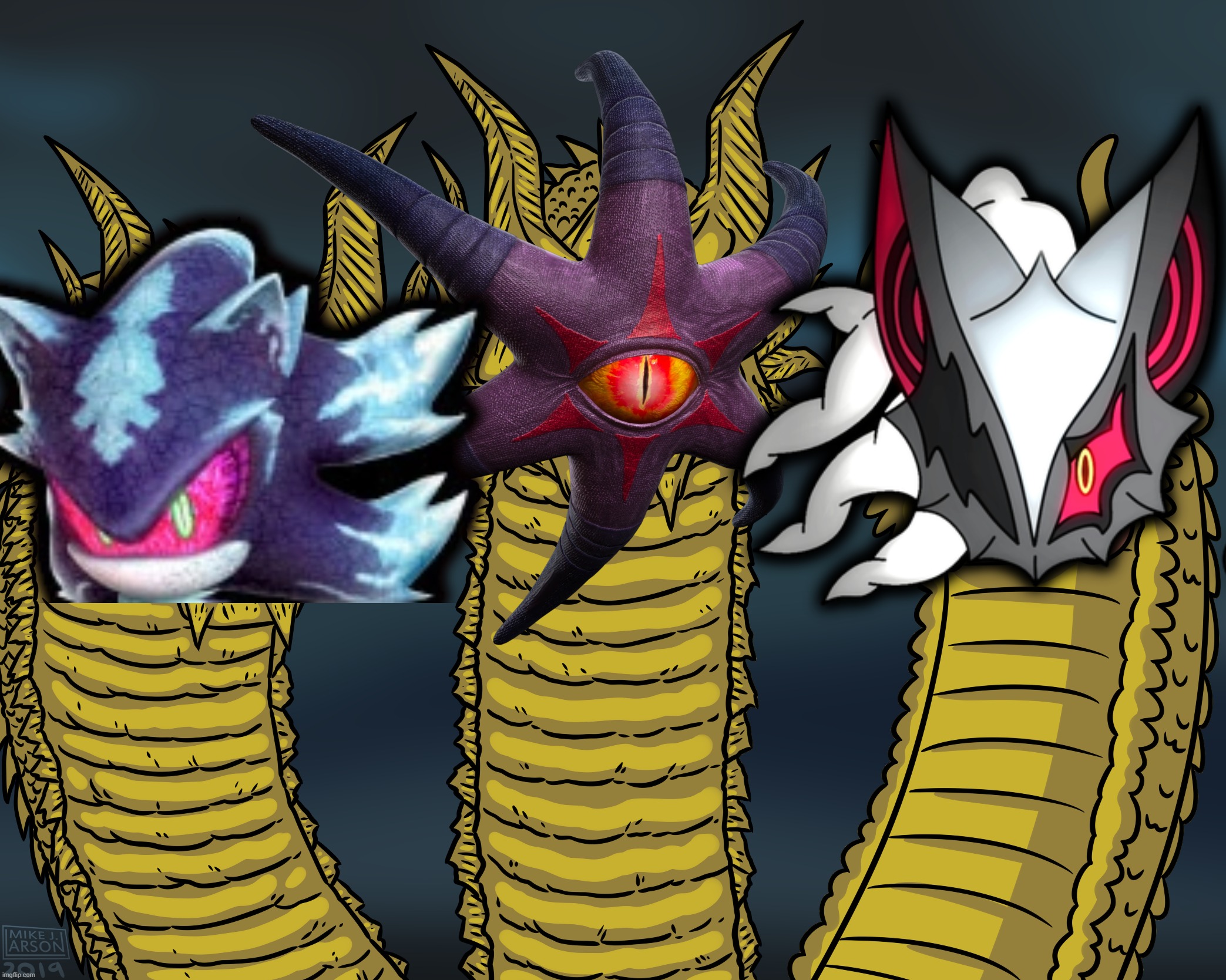 Shadow's Villains | image tagged in king ghidorah | made w/ Imgflip meme maker