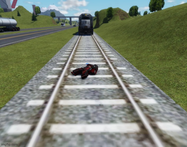 what a lovely day to pass the fuck out on the train tracks sure hope these arent still in order | made w/ Imgflip meme maker
