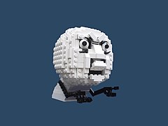 y u no but lego Blank Meme Template