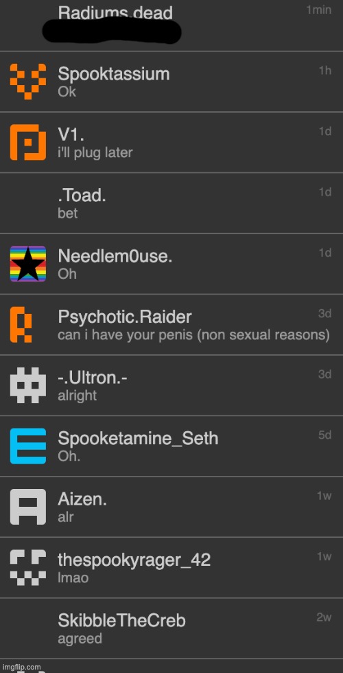 memechat reveal (get 15 upvotes before 1am and you get radiums) | made w/ Imgflip meme maker