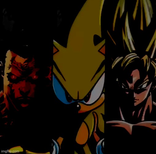 Superman, Sonic, and Goku Prowler Stare | . | image tagged in superman sonic and goku prowler stare | made w/ Imgflip meme maker