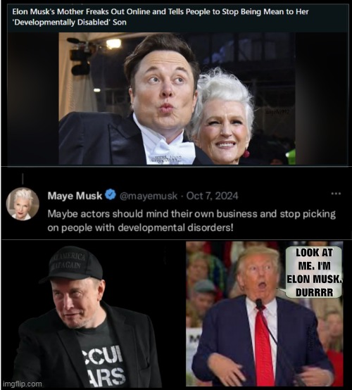 weirdo creepy magats | image tagged in elon musk,twitter,disabled,donald trump is an idiot,donald trump the clown,clown car republicans | made w/ Imgflip meme maker