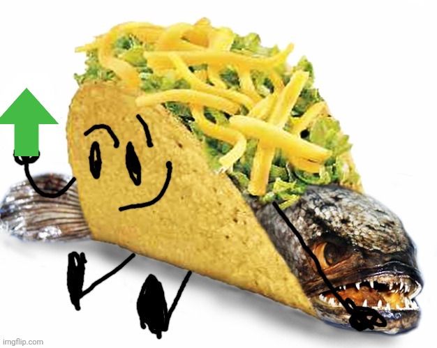 Irl bfb taco holding downvote | image tagged in irl bfb taco holding downvote | made w/ Imgflip meme maker