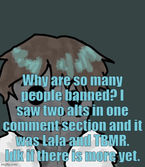 OsDe plush (thanks Disco) | Why are so many people banned? I saw two alts in one comment section and it was Lala and TBMR. Idk if there is more yet. | image tagged in osde plush thanks disco | made w/ Imgflip meme maker