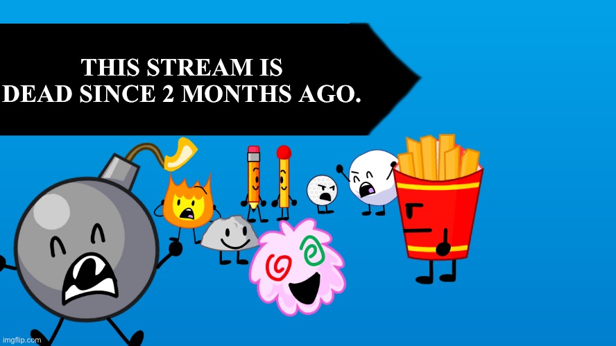 BFB Blank Thumbnail | THIS STREAM IS DEAD SINCE 2 MONTHS AGO. | image tagged in bfb blank thumbnail | made w/ Imgflip meme maker