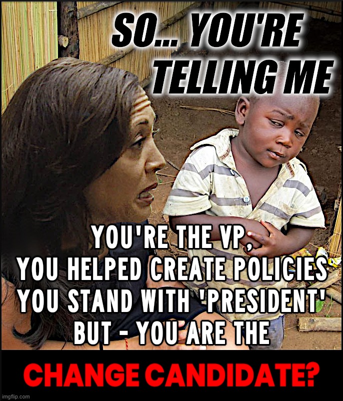 CHANGELING CANDIDATE ? | image tagged in vp,kamala,kamala harris,policy,president,change | made w/ Imgflip meme maker