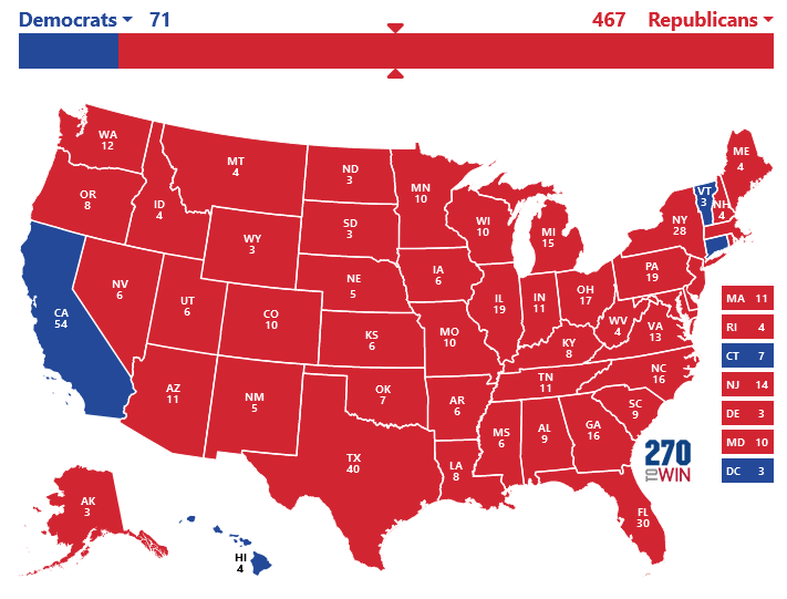 election map Blank Meme Template