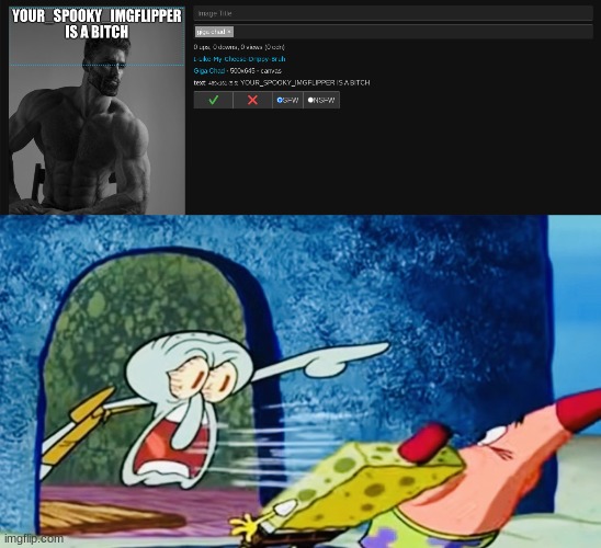 image tagged in squidward get out of my house | made w/ Imgflip meme maker