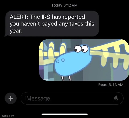 IRS report | image tagged in irs report | made w/ Imgflip meme maker