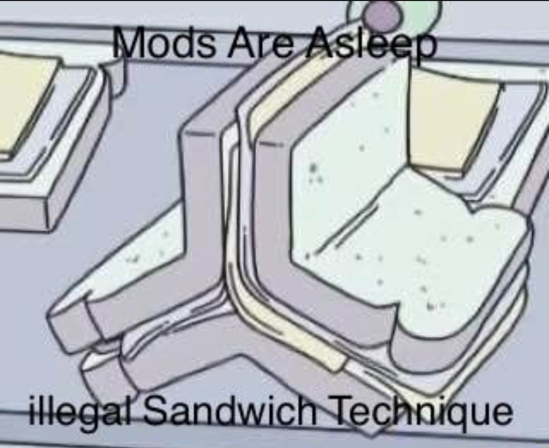 illegal sandwich Blank Meme Template