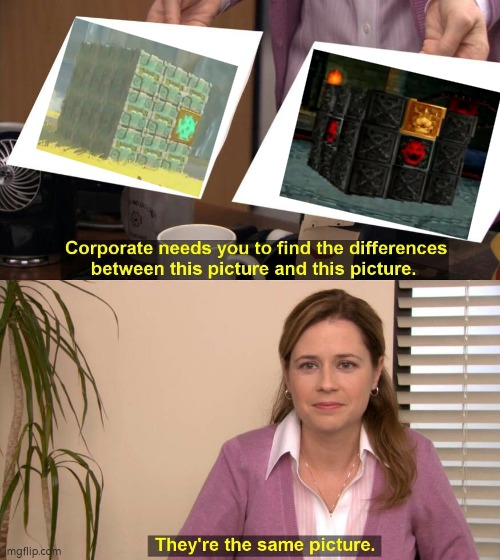 That Flux Construct literally copy that Bowser's attack from Mario Party DS. | image tagged in they are the same picture,zelda tears of the kingdom,mario party | made w/ Imgflip meme maker