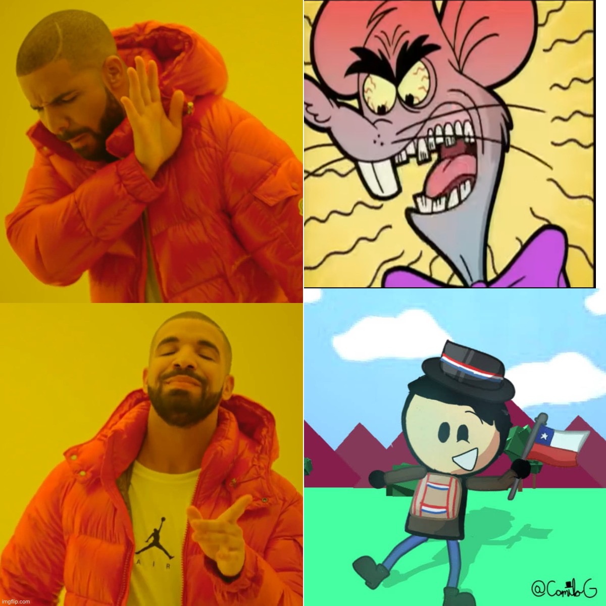 I think flip a lip is better | image tagged in memes,drake hotline bling | made w/ Imgflip meme maker