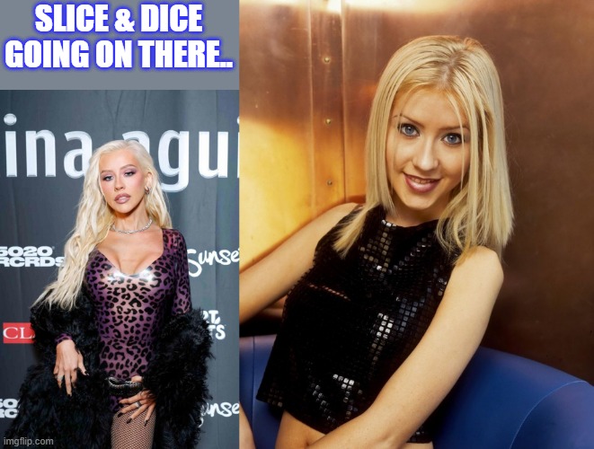 They all want that same Plastic face look. Self mutilation is a big thing with DEM libs.Lovers of self. | SLICE & DICE GOING ON THERE.. | made w/ Imgflip meme maker